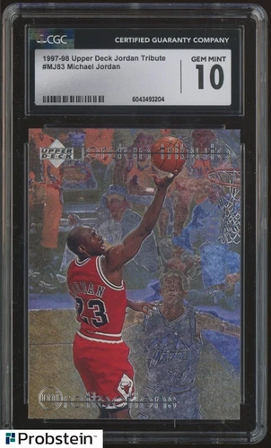 1997-98 UD Jordan Tribute #MJ83 Michael Jordan Chicago Bulls HOF CGC 10 GEM MINT