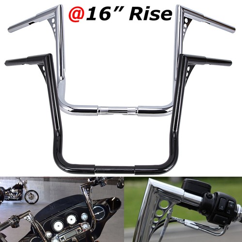 12 14 16" 18" Rise Ape Hangers HandleBar For Harley Touring Electra Street Glide - Bild 10 von 53