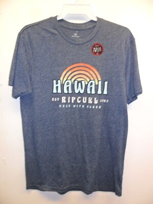 Rip Curl Men's S/S T-Shirt RAINBOW VIBES - NAVY - Medium - NWT - LAST ONE