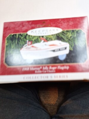Vintage  Hallmark Boat Keepsake Ornament 1968 Murray Jolly Roger Flagship DV158