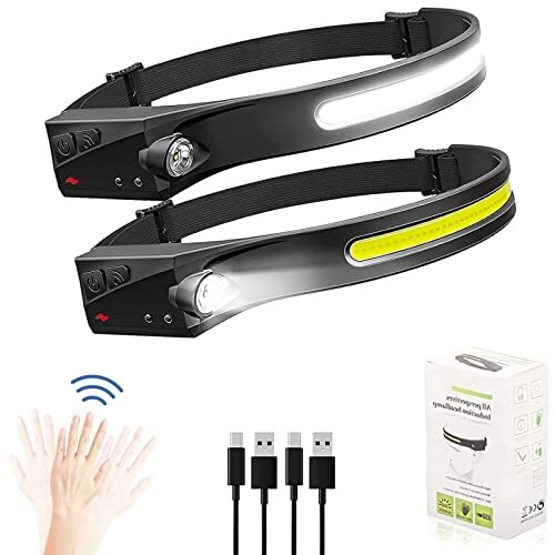 Everlyte Headlamp 2 Pack Head Lights for Forehead Super Bright 230Â