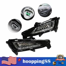 L+R Side LED Daytime Running Lights Fog Lamps For Hyundai Tucson 2015 2016 2017