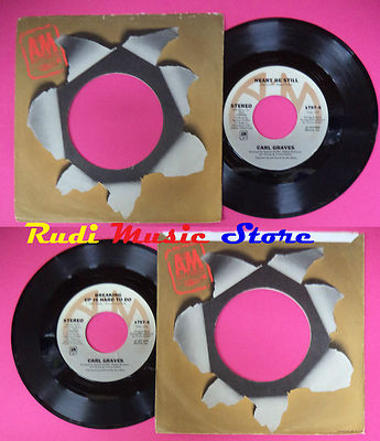 LP 45 7'' CARL GRAVES Heart be still Breaking up is hard to do 1975 no cd mc dvd