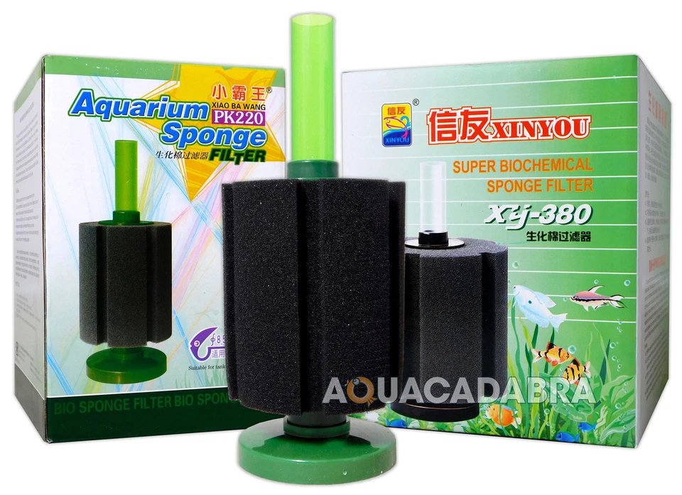 AQUACADABRA BIO FOAM SPONGE FILTERS IN-AQUARIUM BREEDING SMALL FRY FISH TANK