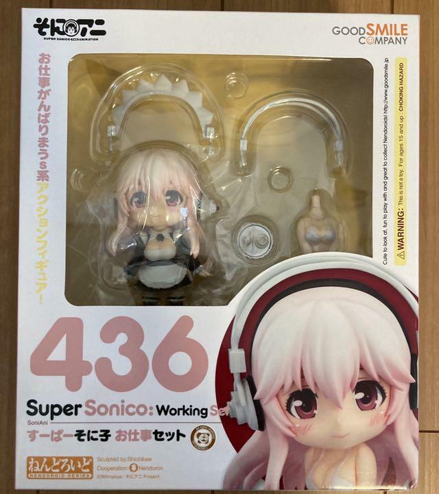 Figura Nendoroid Super Sonico Juego de Trabajo LA ANIMACIÓN Good Smile Company Japón
