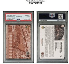 1991 Proset Mint Hockey Hall of Fame Collectible Card - Ultra Rare Mint Card