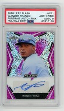 💎📈 2020 Leaf Flash Portrait AUTO WANDER FRANCO 💗 #/15 RC ⚾️🔥📭 PSA/DNA 9