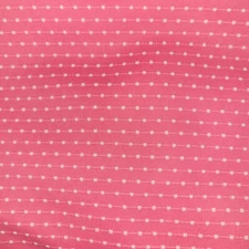 Vintage Dark Pink Swiss Dot Flocked Polyester 62” X 108" Barbie Core 3 Yards