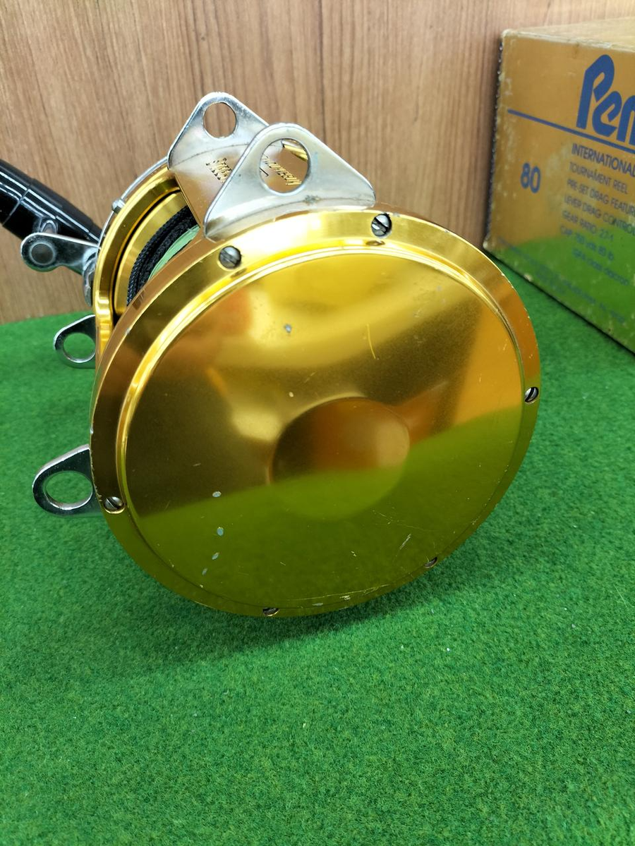 PENN REELS INTERNATIONAL II 80 TW w/Box Fishing Reel Used PENN REELS INTERNATIONAL II 80 TW w/Box Fishing Reel Used