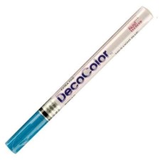 Marvy Uchida DecoColor Paint Marker Extra Fine Tip Light Blue Office School