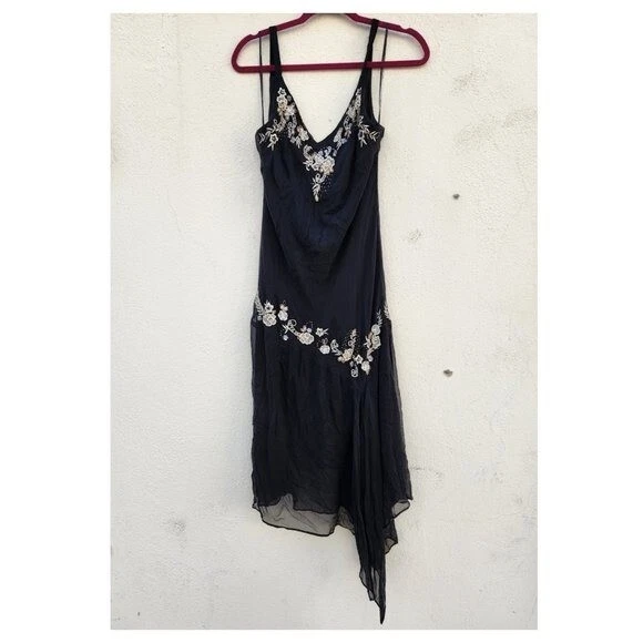 VETEMENTS Abito fazzoletto vintage Dressbarn collezione donna Y2K 100% seta rosetta 14