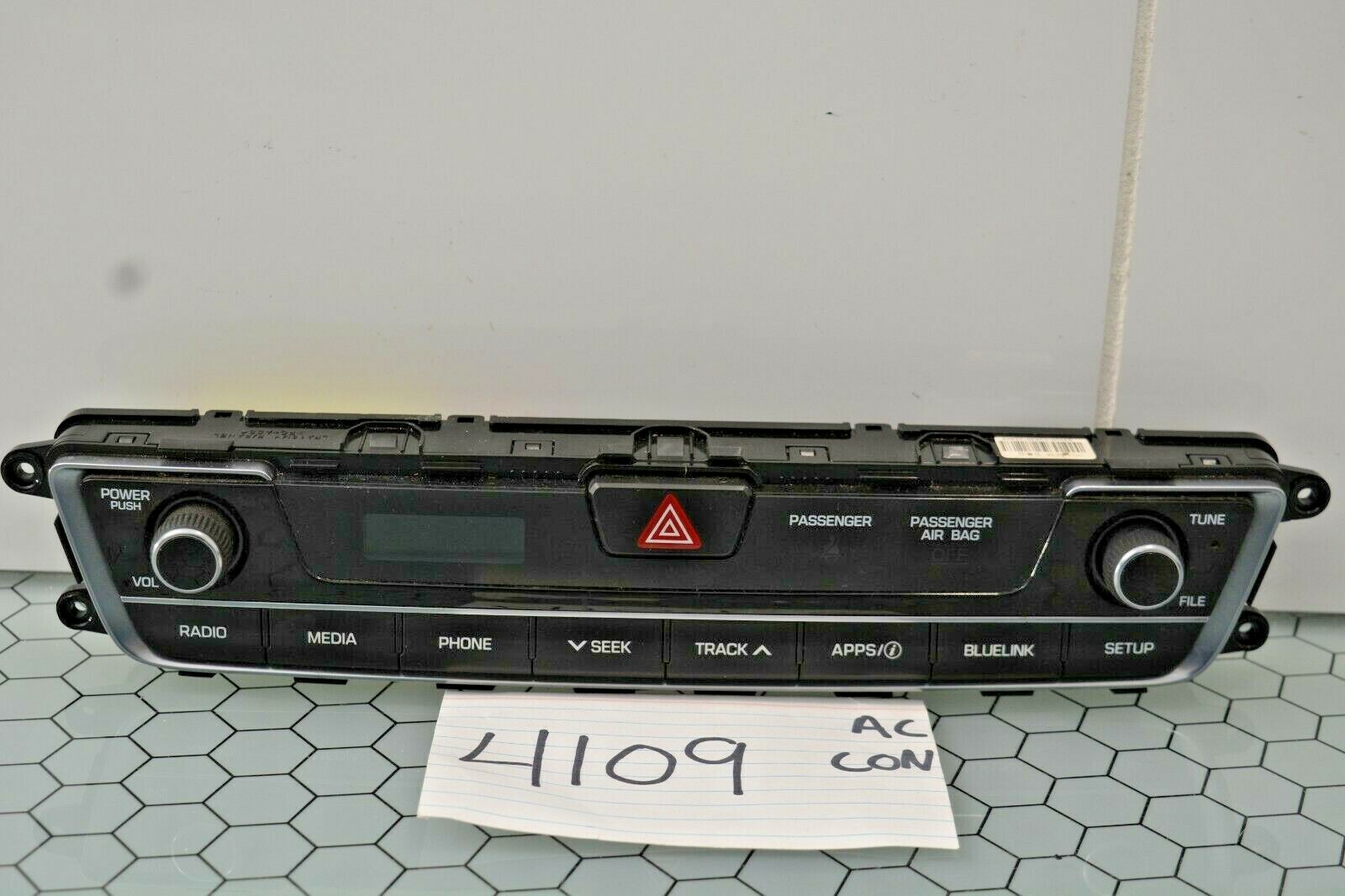 15 16 17 Hyundai Sonata AC and Heater Control Used Stock #4109-AC