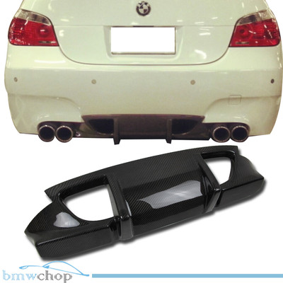 06-10 Fits BMW 5-Series E60 M5 Sedan DTO-Type Rear Diffuser Carbon Fiber