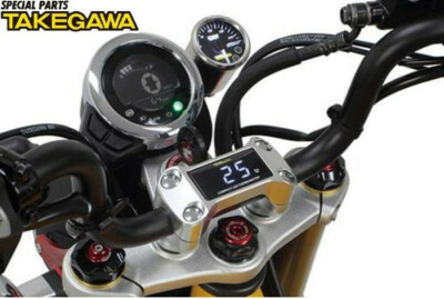 NEW! Takegawa #05-07-0009 LED oil temp thermometer SILVER Honda
