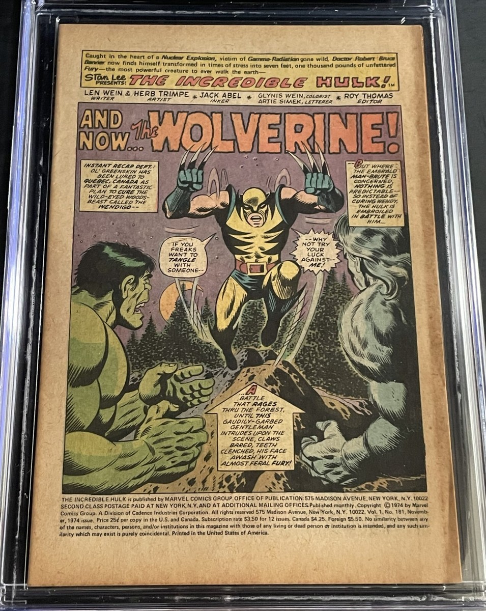 サイバーコップ軍　ビューティハリー　ファイターひも丸　カード Incredible Hulk 181 CGC NG Cream To Off-WH Coverless Page 10