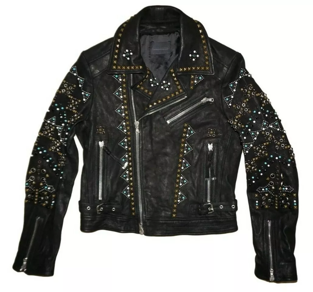 DIESEL BLACK GOLD LANDITO LEATHER JACKET SIZE 48 (M) 100