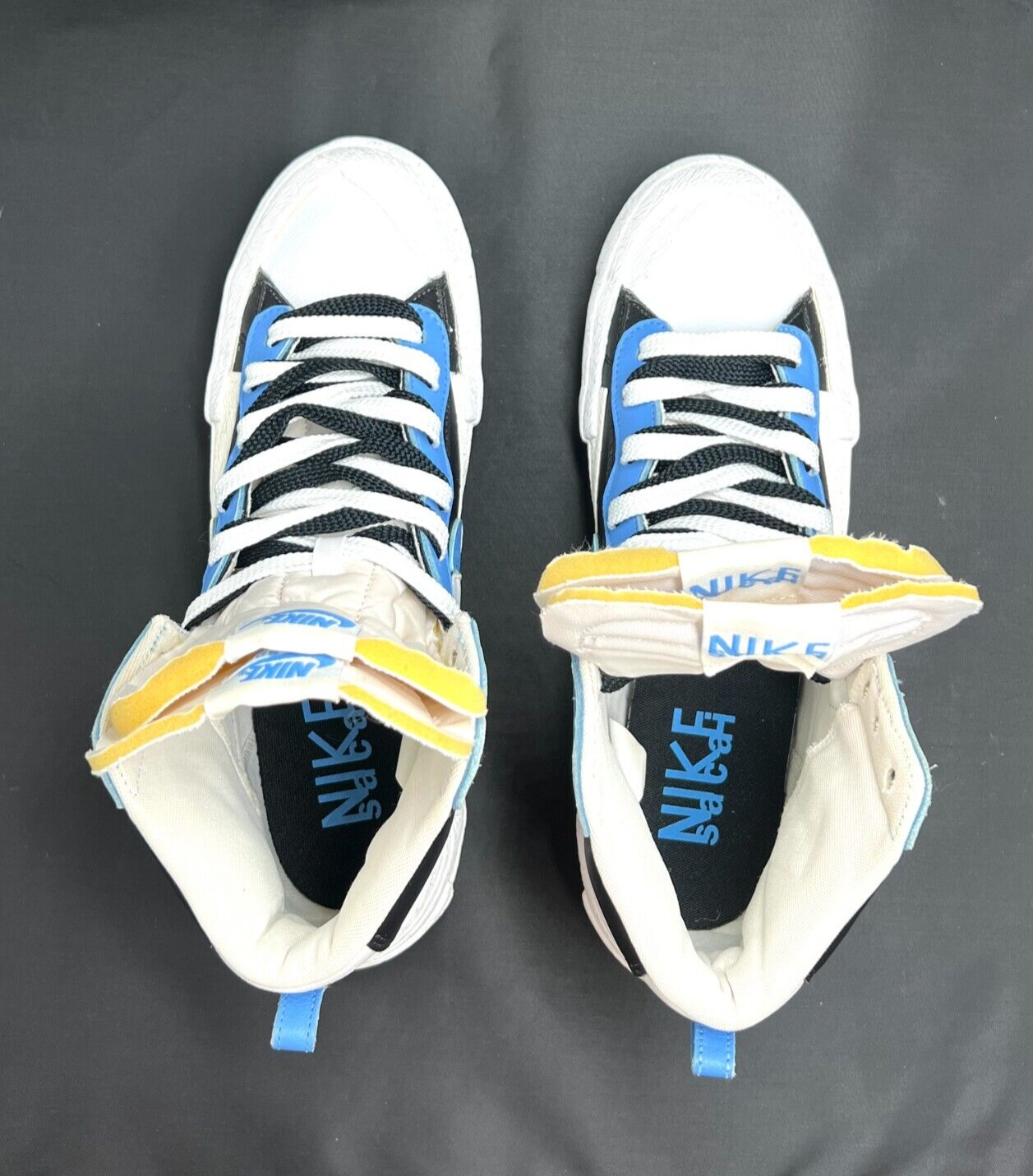 SACAI X NIKE Taglia 10 5 Blazer Nike Mid x Sacai Nero Blu 2019