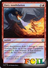Fiery Annihilation 0086 MTG Foundations Uncommon NP Foil