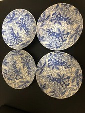 4 Spode Grapes Blue Collection 11.75" Pasta Serving Bowl