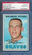1967 Topps Bob Bruce #417 Atlanta Braves (