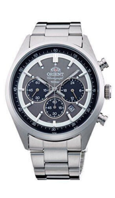 ORIENT Uhr sportlich NEO 70er SOLAR PANDA dunkelgrau WV0011TX Herren Japan Import