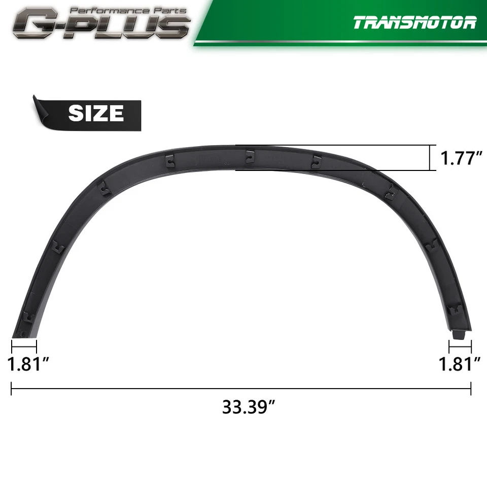 Front Fender Wheel Flare Housing Molding Trim LH+RH Fit For 2017-2022 Chevy Trax - Image 4 of 4