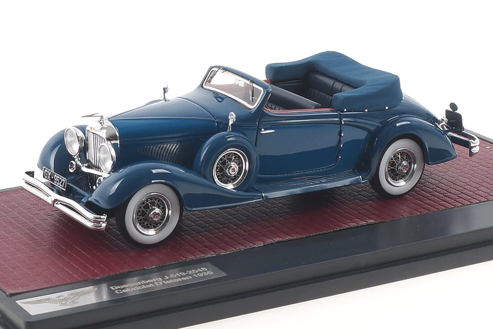 Duesenberg J-519-2548 Cabriolet D´Ieteren Blu Matrice 1:43 MX40406-081 - Immagine 2 di 4