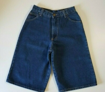 Solo Junior Blue Vintage Jean Shorts Size 15/16   Made in USA