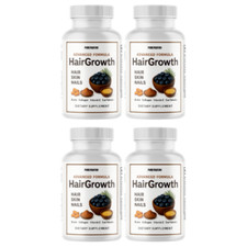 Hair Growth Supports Natural Hair Vitality Skin Health Supplement, 4 Bottles