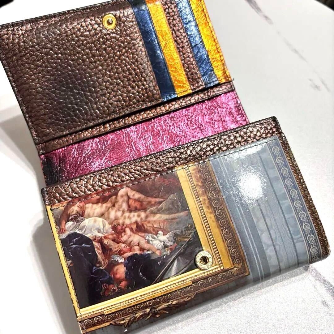Vivienne Westwood Folding Wallet Art Multicolor No Box Rare Vivienne Westwood Folding Wallet Art Multicolor No Box Rare