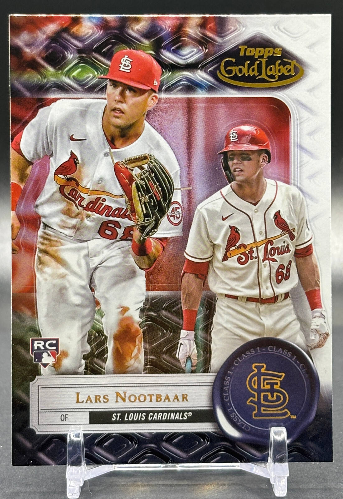 2022 Topps Gold Label Class 1 #18 Lars Nootbaar St. Louis Cardinals Rookie RC
