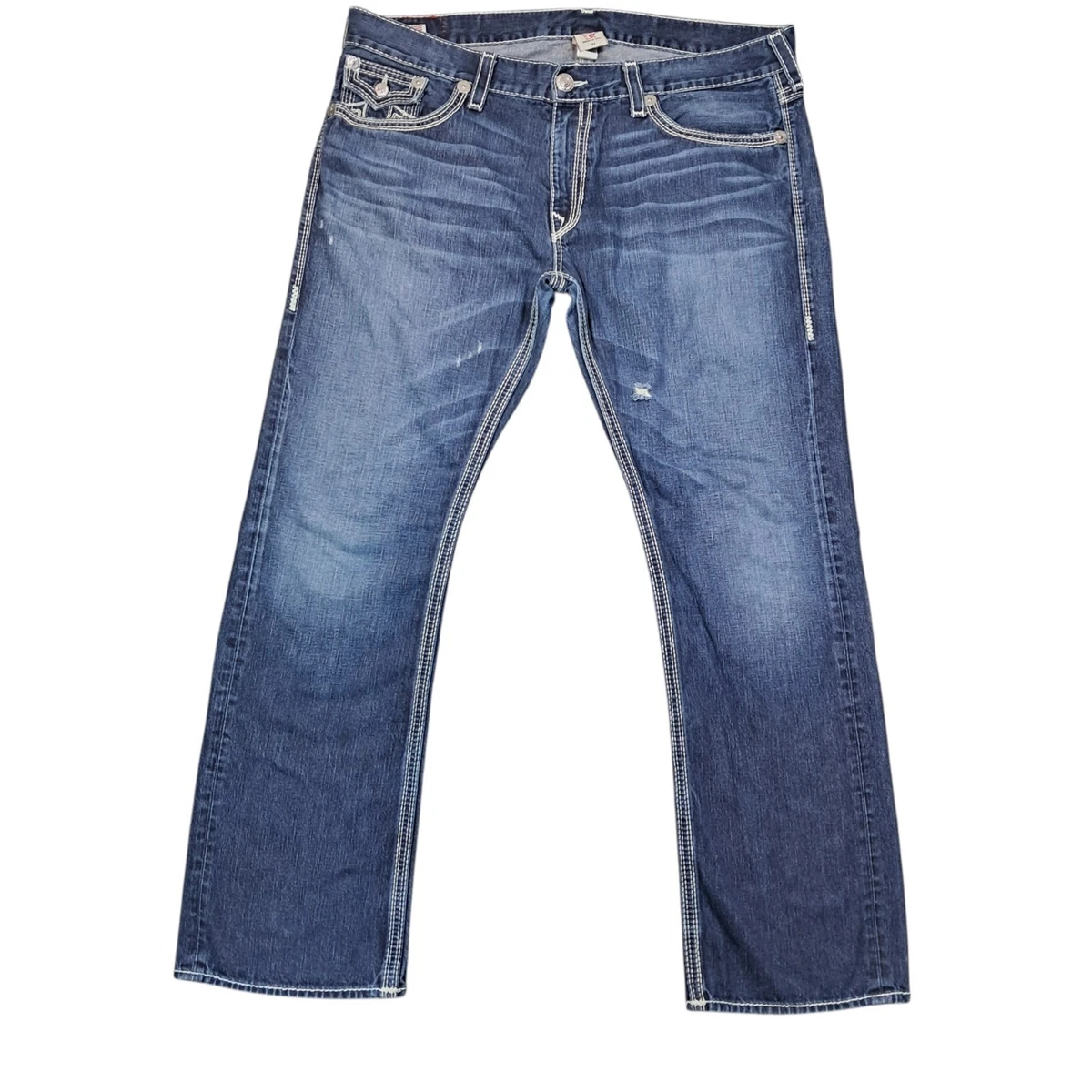 True Religion Ricky Blue Jeans for Men for sale | eBay