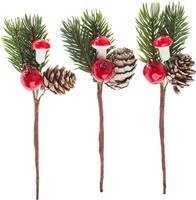 Vbs Tannenpick Mit Zapfen 7X14 Cm KüNstlicher Tannenzweig Weihnachtsdeko