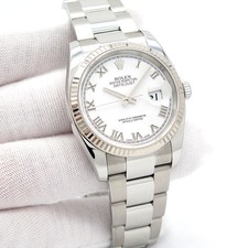 Rolex 116234 Datejust with White Roman Dial on Oyster