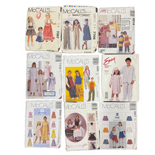 Vintage Collection of 9 McCall's Children's Sewing Patterns