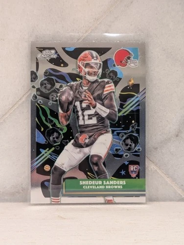 2025-26 Topps Cosmic Chrome Shedeur Sanders Rookie Card #127 Cleveland Browns