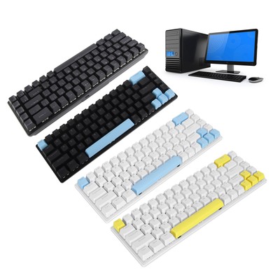 Mechanical Keyboard 68 Keys RGB Backlight Compact Wired Keyboard With Blue S Hot