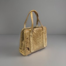 Borsa A Mano  In Lucertola Miele Anni ‘50
