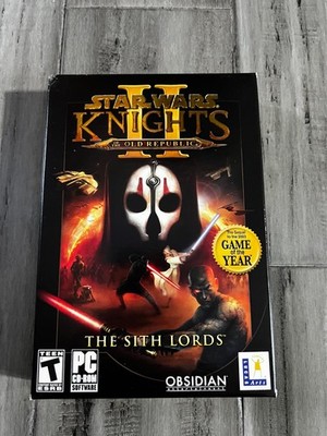 Star Wars Knights Of The Old Republic 2 The Sith Lords Kotor PC Box Brand New!