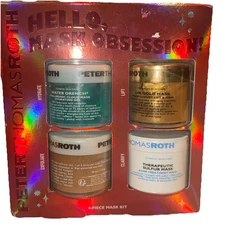 NEW Peter Thomas Roth Mask Kit 24k Gold Hyaluronic Cloud Pumpkin Enzyme Gift Set