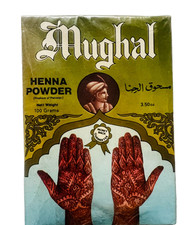 Mughal 100 Pure Henna Powder Mehandi for Hair Hands Feet 3.50oz/100 g 
