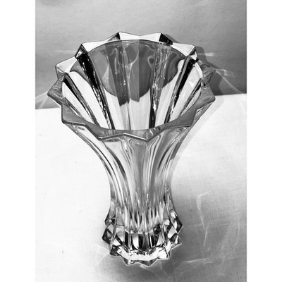 Reidel Accents Vivant Tyrol Fluted German 7'' Vase Heavy SignedY2K Retired Rare