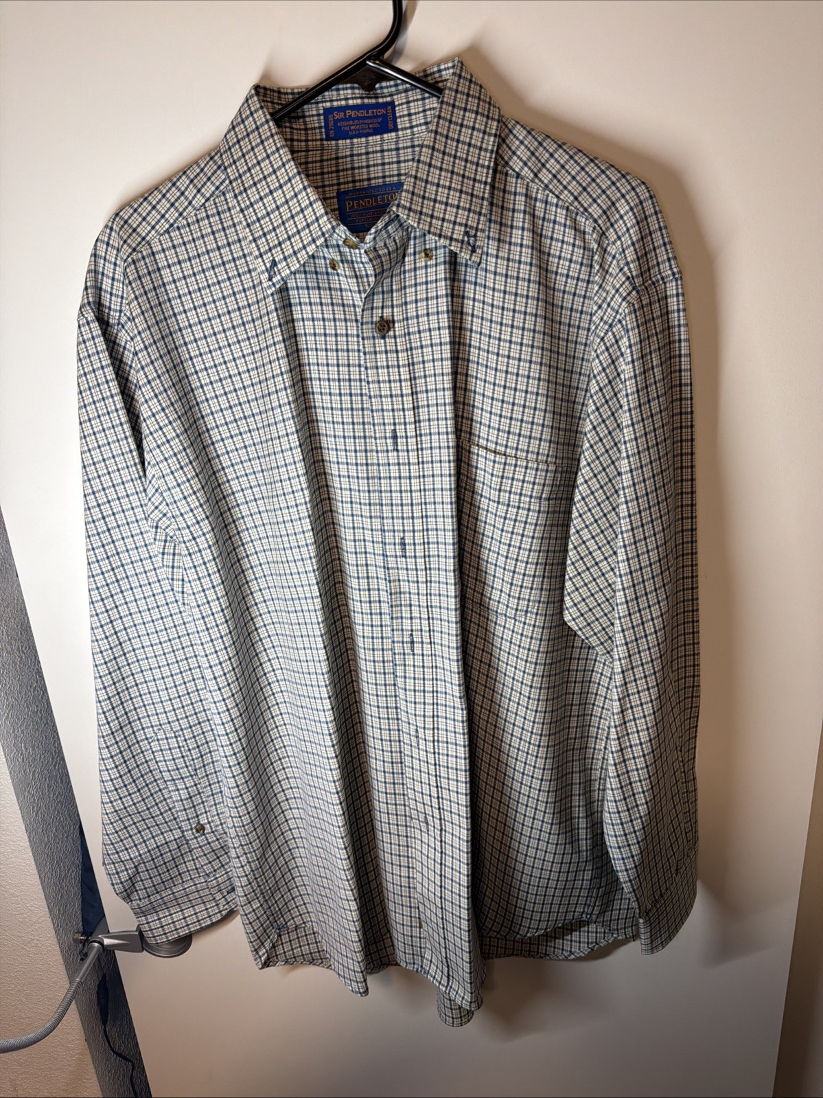 Pendleton Sir Pendleton 100% Virgin Wool Plaid Mu… - image 1