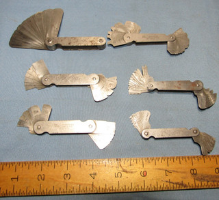 6 Vintage Starrett Gages