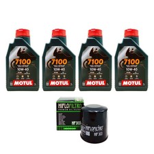 KIT TAGLIANDO OLIO MOTUL 7100 10W40 FILTRO HF303 YAMAHA VX Cruiser  07 04MO60F4