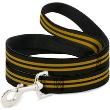 Dog Leash Stripe Black/Gold