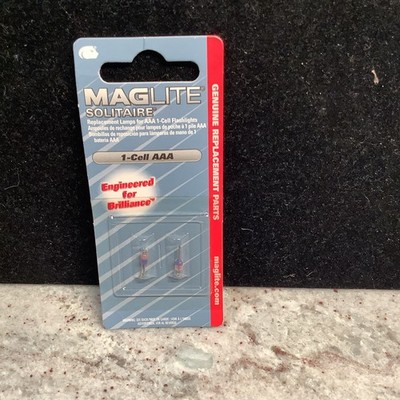 Maglite Solitaire Bulbs 1-Cell AAA Model LK3A001 NEW Genuine Replacement -2002
