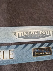 LEGO Bionicle Shelf Tags Metru Nui Retail Display City Of Legends Movie DVD 2003