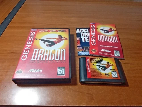 New ListingCIB Dragon: The Bruce Lee Story (Sega Genesis, 1994) Complete *TESTED*