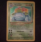 Wizards of the Coast Base Set English Venusaur 15/102 100 HP Holo Rare 1999